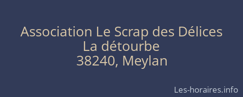 Association Le Scrap des Délices