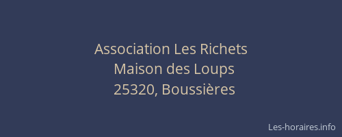 Association Les Richets