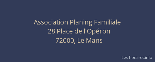 Association Planing Familiale