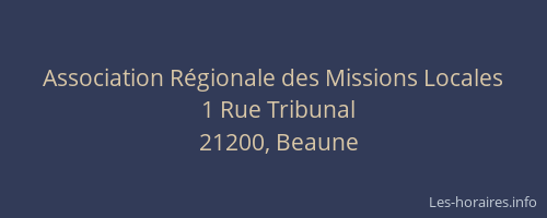 Association Régionale des Missions Locales