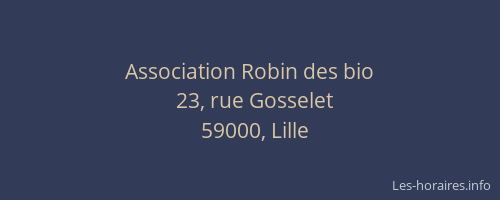 Association Robin des bio