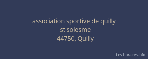 association sportive de quilly