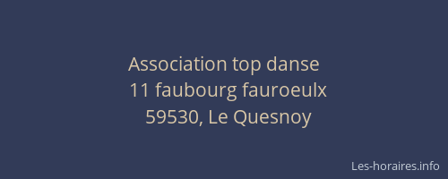 Association top danse
