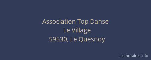 Association Top Danse