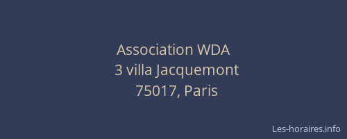 Association WDA