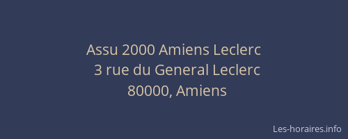 Assu 2000 Amiens Leclerc