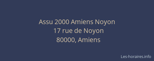 Assu 2000 Amiens Noyon