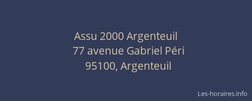 Assu 2000 Argenteuil