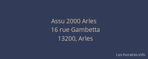 Assu 2000 Arles