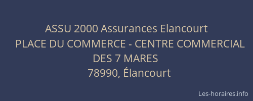 ASSU 2000 Assurances Elancourt