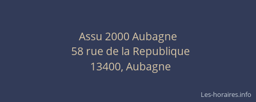 Assu 2000 Aubagne