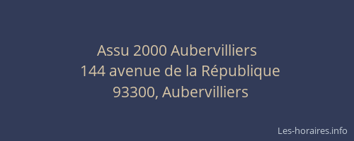Assu 2000 Aubervilliers
