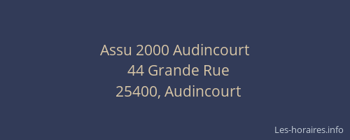 Assu 2000 Audincourt