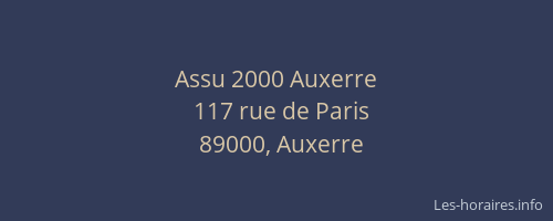 Assu 2000 Auxerre