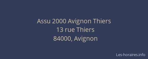 Assu 2000 Avignon Thiers