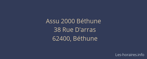 Assu 2000 Béthune