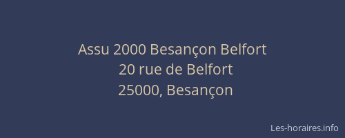 Assu 2000 Besançon Belfort