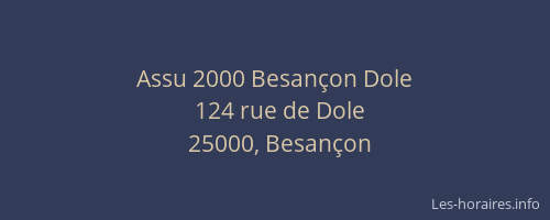 Assu 2000 Besançon Dole