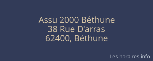 Assu 2000 Béthune