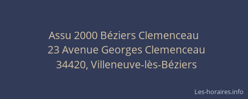 Assu 2000 Béziers Clemenceau