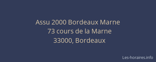 Assu 2000 Bordeaux Marne