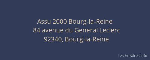 Assu 2000 Bourg-la-Reine
