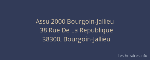 Assu 2000 Bourgoin-Jallieu