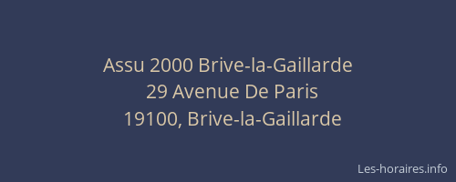 Assu 2000 Brive-la-Gaillarde