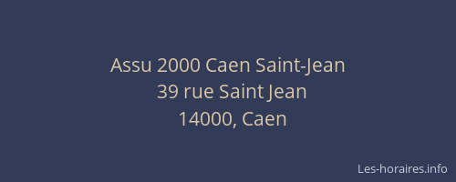 Assu 2000 Caen Saint-Jean