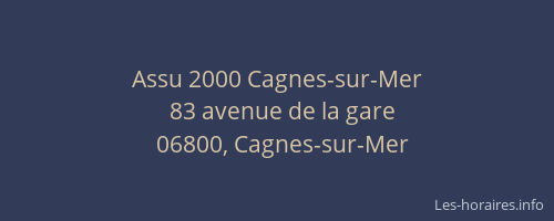 Assu 2000 Cagnes-sur-Mer