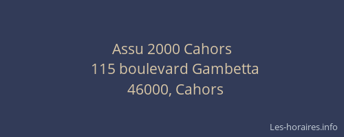 Assu 2000 Cahors