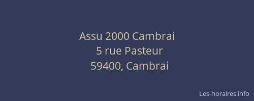 Assu 2000 Cambrai