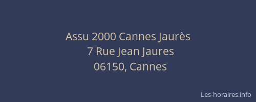 Assu 2000 Cannes Jaurès