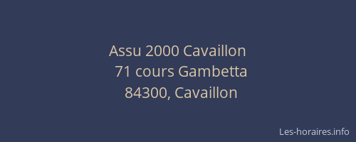 Assu 2000 Cavaillon