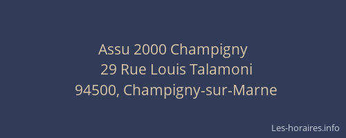 Assu 2000 Champigny