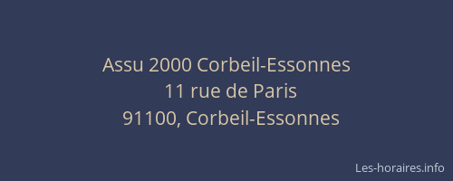Assu 2000 Corbeil-Essonnes