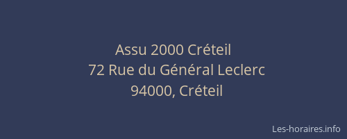 Assu 2000 Cr&eacute;teil
