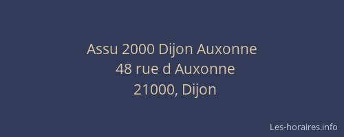 Assu 2000 Dijon Auxonne