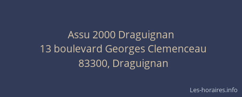 Assu 2000 Draguignan