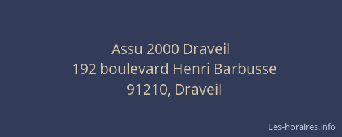 Assu 2000 Draveil