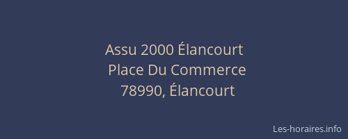 Assu 2000 &Eacute;lancourt