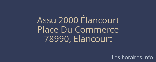 Assu 2000 Élancourt