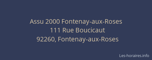 Assu 2000 Fontenay-aux-Roses