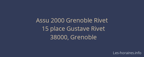Assu 2000 Grenoble Rivet