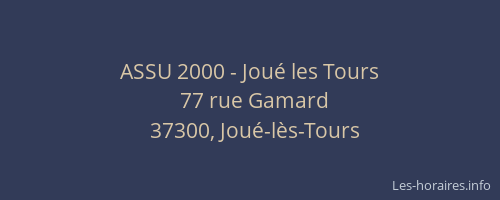 ASSU 2000 - Jou&eacute; les Tours