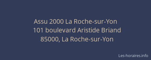 Assu 2000 La Roche-sur-Yon