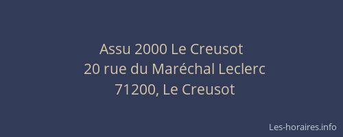 Assu 2000 Le Creusot