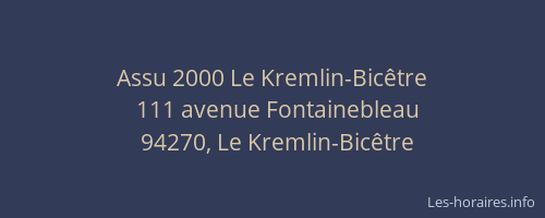 Assu 2000 Le Kremlin-Bicêtre