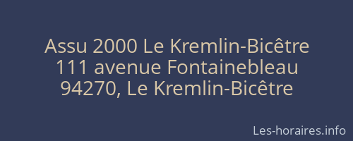 Assu 2000 Le Kremlin-Bicêtre