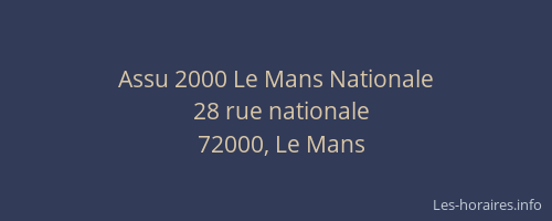 Assu 2000 Le Mans Nationale